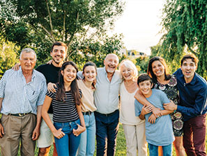 A large family smiling. Links to Donor-Advised Funds A large family smiling. Links to Donor-Advised Funds
