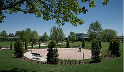 A peaceful outdoor space at Menninger representing hope, healing, and reflection.
